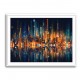 City Of Lights Abstract Skyline Wall Art