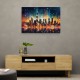 Dubai City Lights Skyline Wall Art