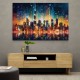 Dubai City Lights Skyline Wall Art