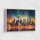 Dubai City Lights Skyline Wall Art