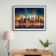 Dubai City Lights Skyline Wall Art