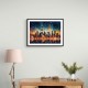 Dubai City Lights Skyline Wall Art