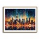 Dubai City Lights Skyline Wall Art