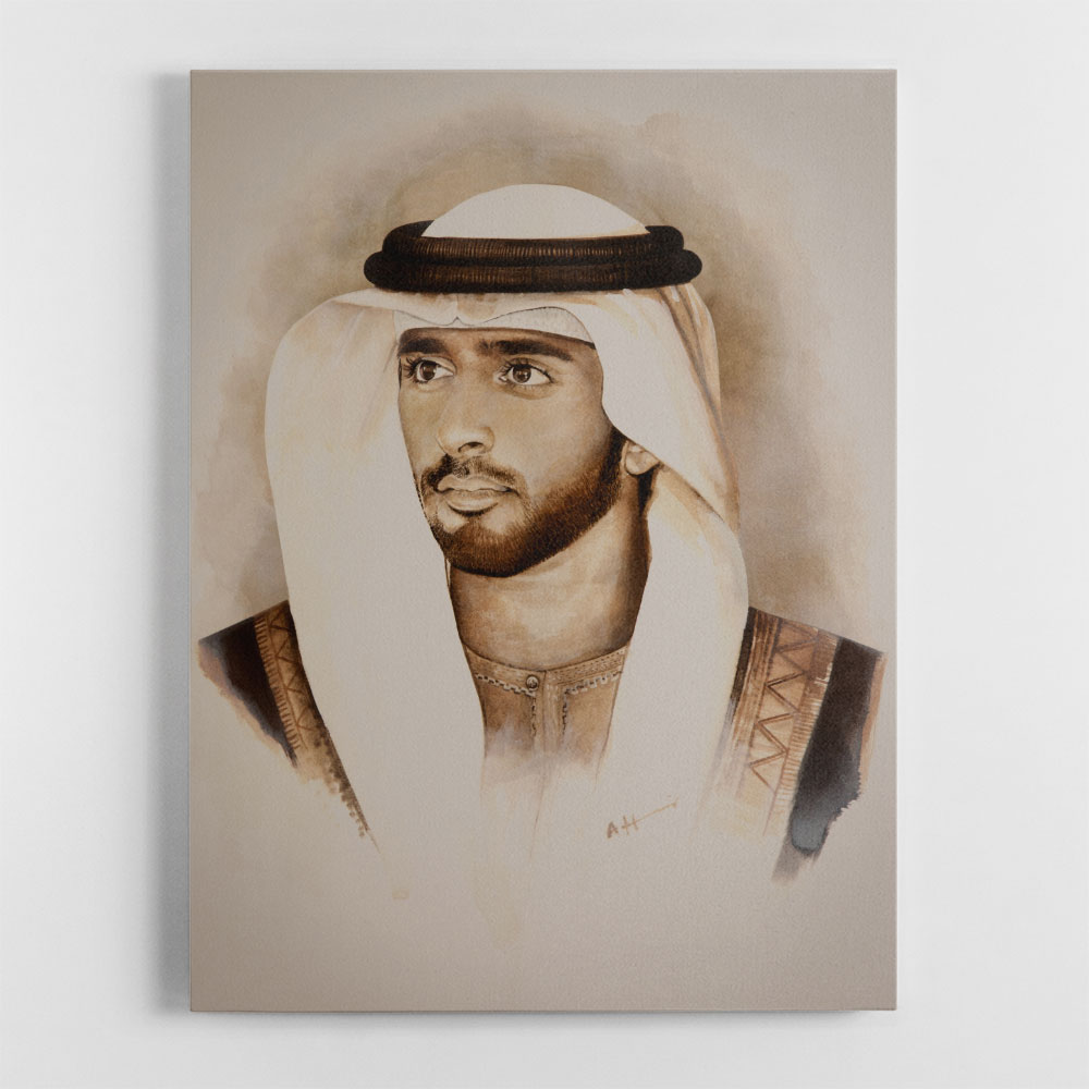 Sheikh Hamdan bin Mohammed bin Rashid Al Maktoum Portrait