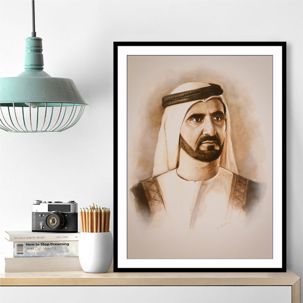 Sheikh Mohammed bin Rashid Al Maktoum Portrait