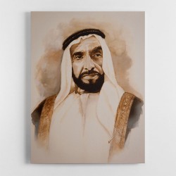 Sheikh Zayed Bin Sultan Al Nahyan Portrait