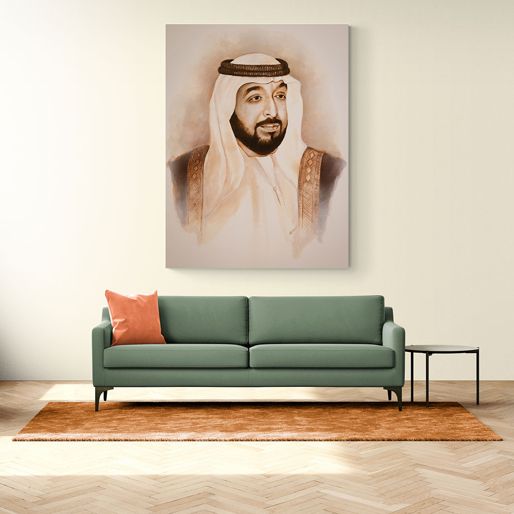 Sheikh Khalifa Bin Zayed Al Nahyan Portrait