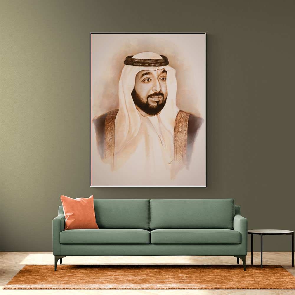 Sheikh Khalifa Bin Zayed Al Nahyan Portrait