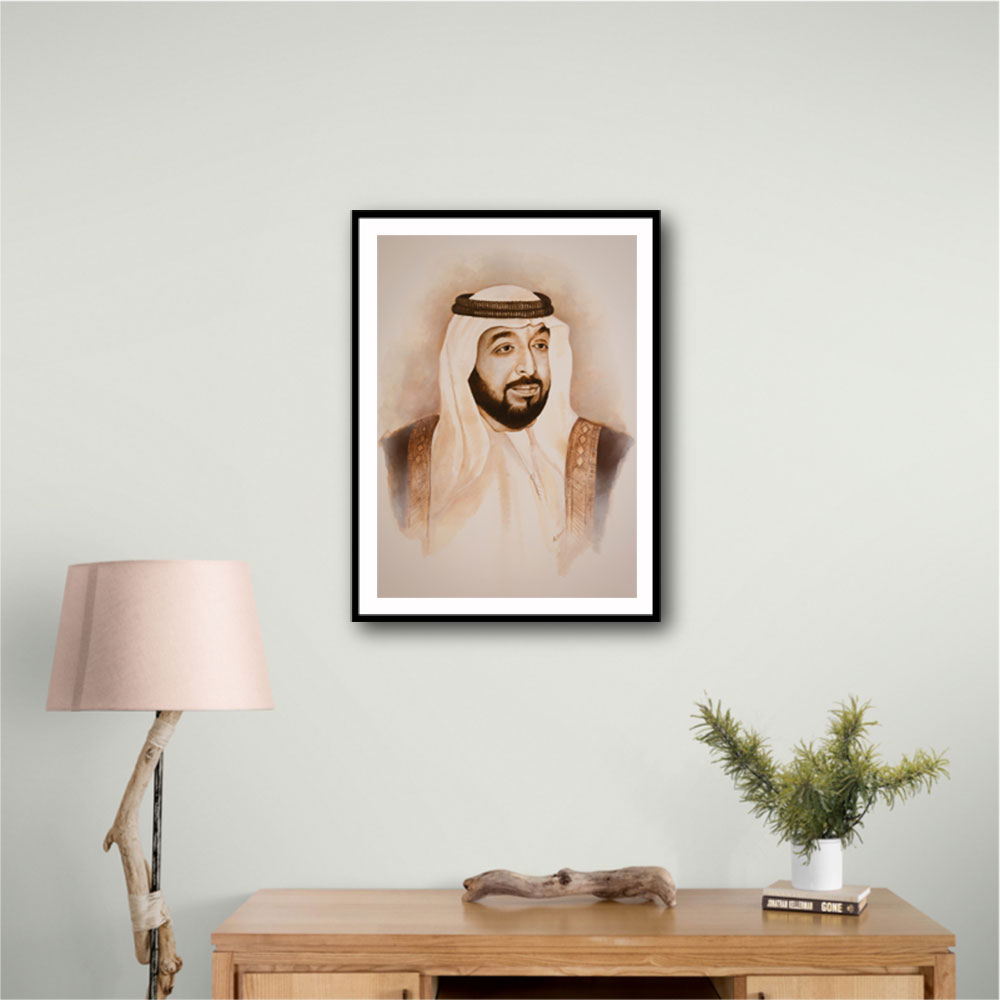 Sheikh Khalifa Bin Zayed Al Nahyan Portrait