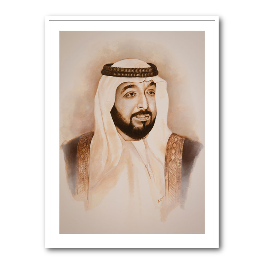 Sheikh Khalifa Bin Zayed Al Nahyan Portrait