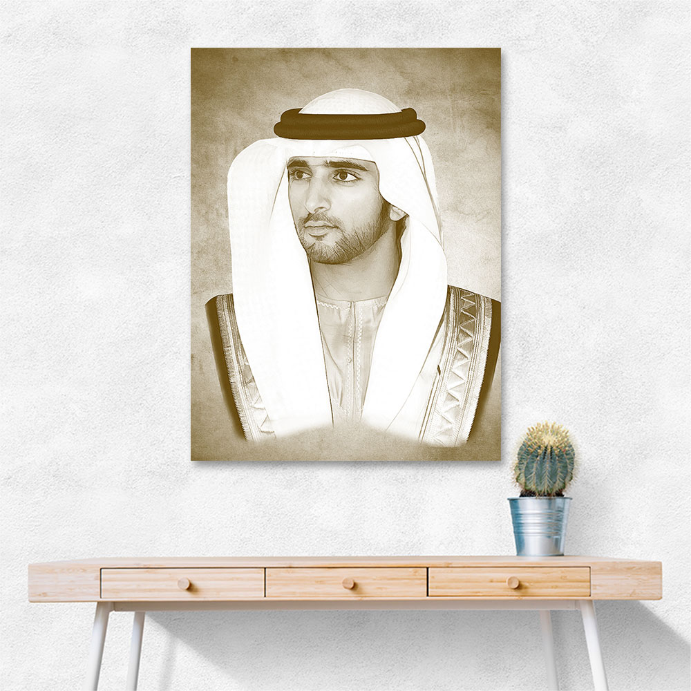 Sheikh Hamdan bin Mohammed bin Rashid Al Maktoum Portrait