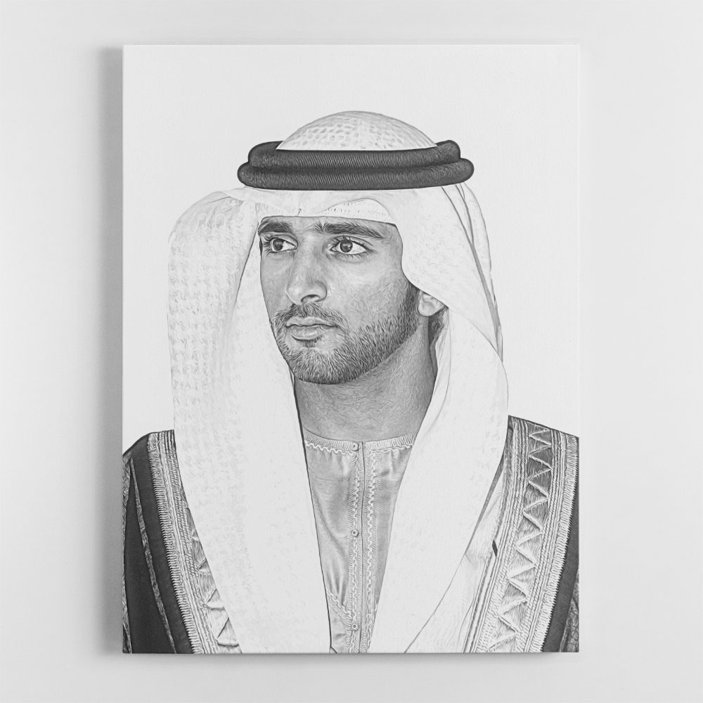 Sheikh Hamdan bin Mohammed bin Rashid Al Maktoum Portrait