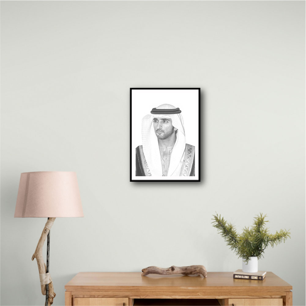 Sheikh Hamdan bin Mohammed bin Rashid Al Maktoum Portrait