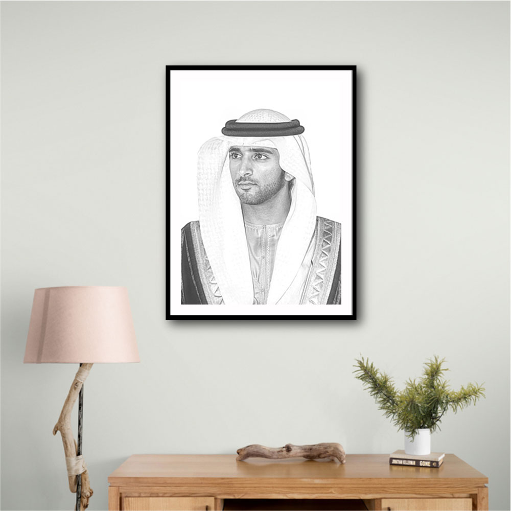 Sheikh Hamdan bin Mohammed bin Rashid Al Maktoum Portrait