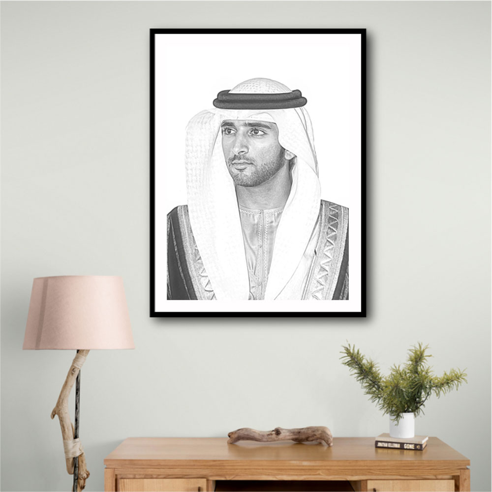 Sheikh Hamdan bin Mohammed bin Rashid Al Maktoum Portrait