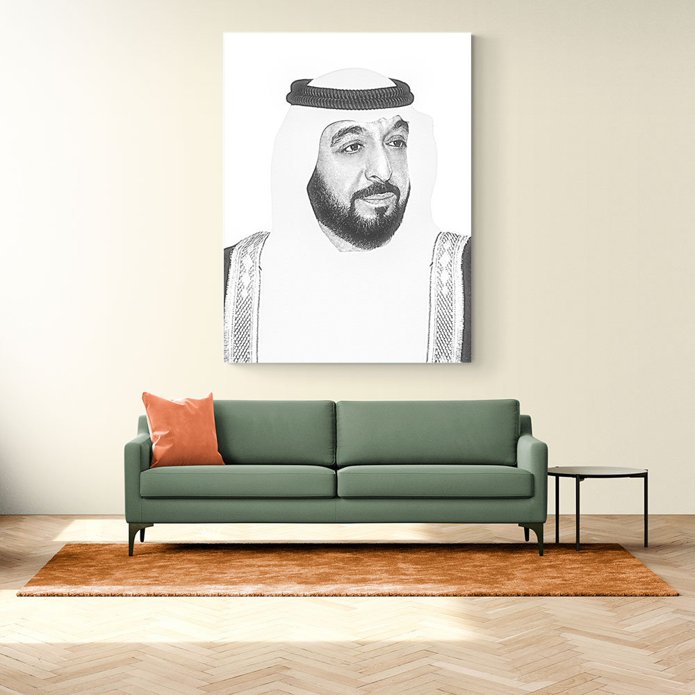 Sheikh Khalifa Bin Zayed Al Nahyan Portrait