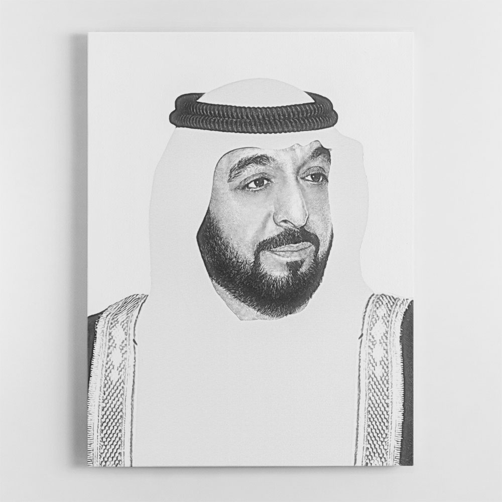 Sheikh Khalifa Bin Zayed Al Nahyan Portrait