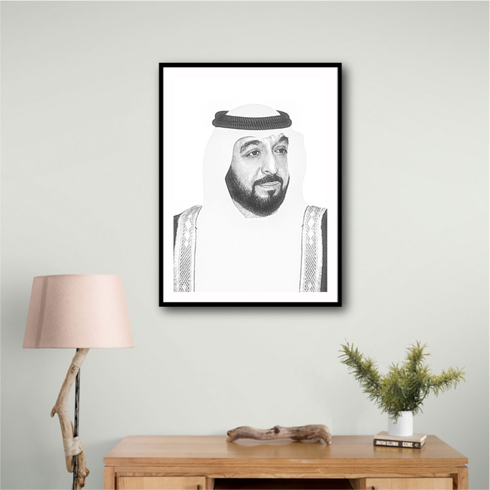 Sheikh Khalifa Bin Zayed Al Nahyan Portrait