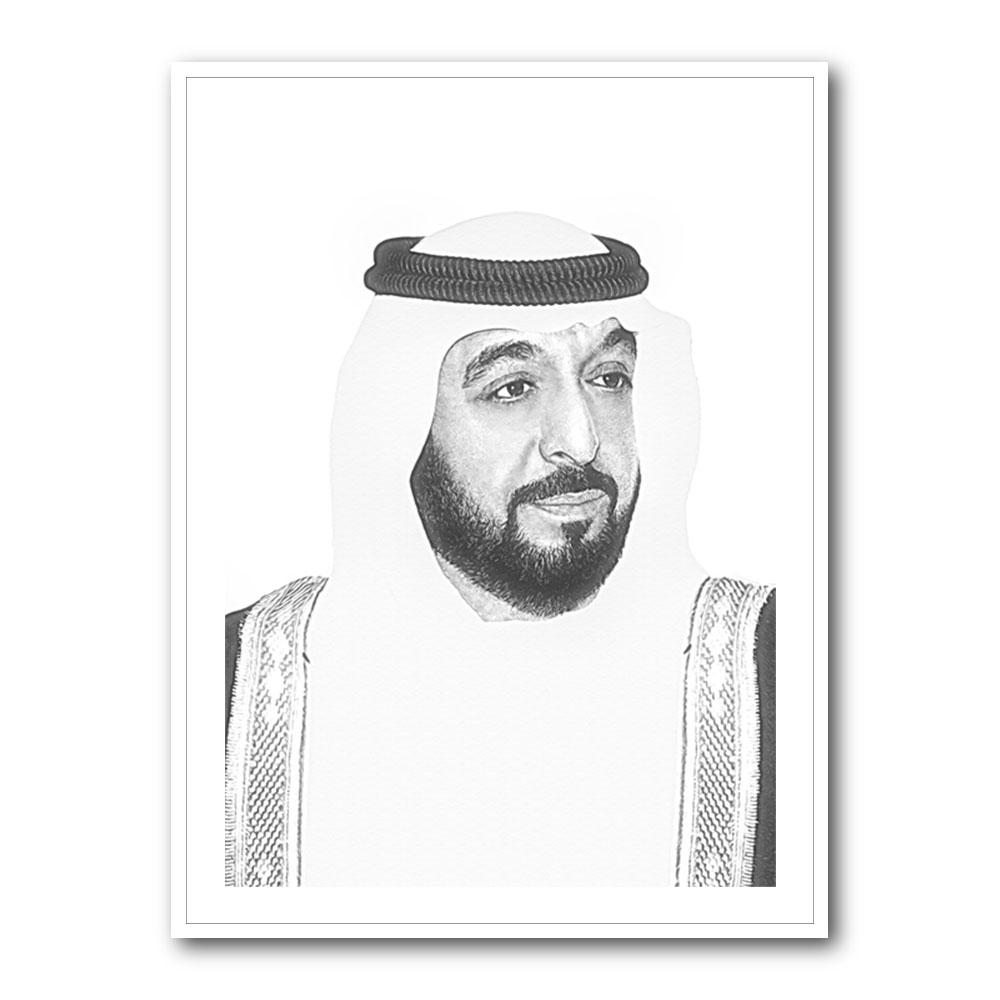 Sheikh Khalifa Bin Zayed Al Nahyan Portrait