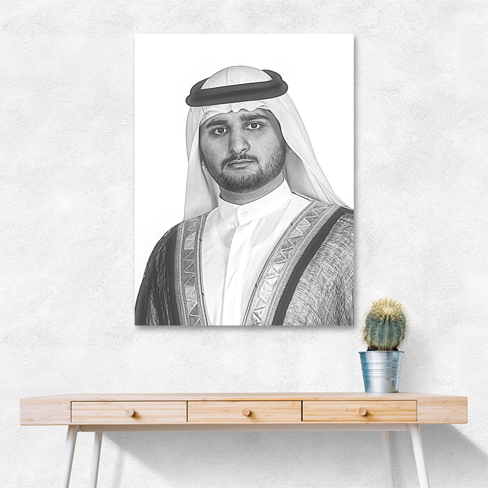 Sheikh Maktoum Bin Mohammed Bin Rashid Al Maktoum Portrait