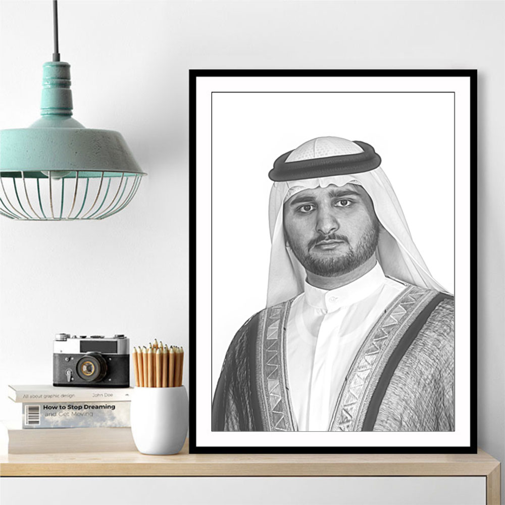 Sheikh Maktoum Bin Mohammed Bin Rashid Al Maktoum Portrait