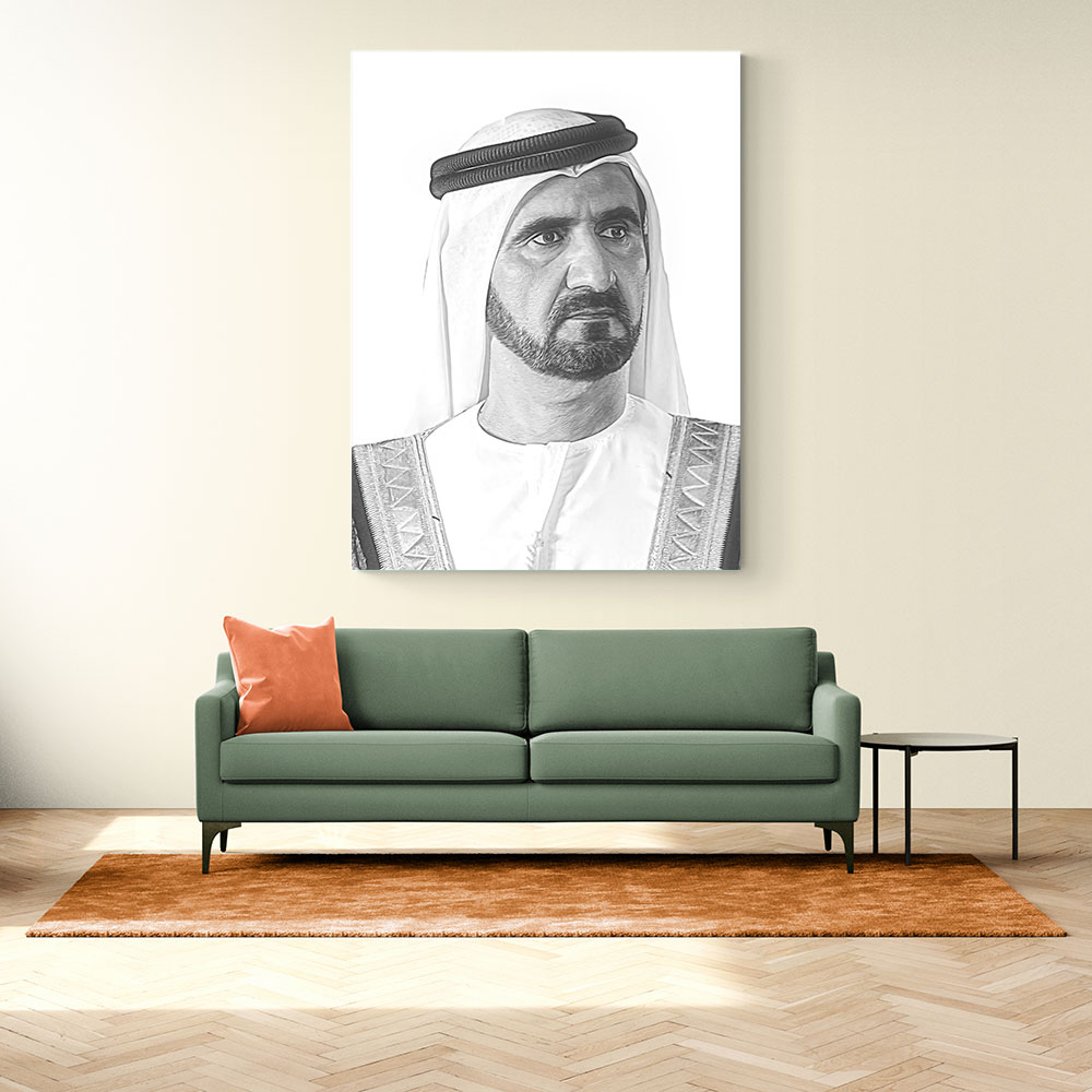 Sheikh Mohammed bin Rashid Al Maktoum Portrait