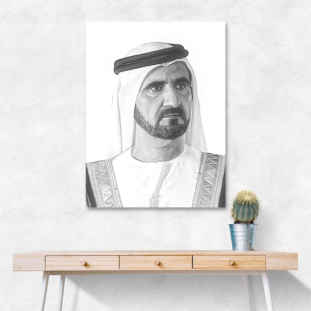 Sheikh Mohammed bin Rashid Al Maktoum Portrait