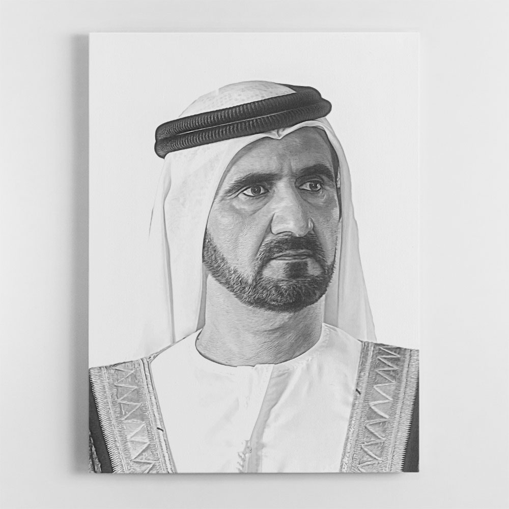 Sheikh Mohammed bin Rashid Al Maktoum Portrait