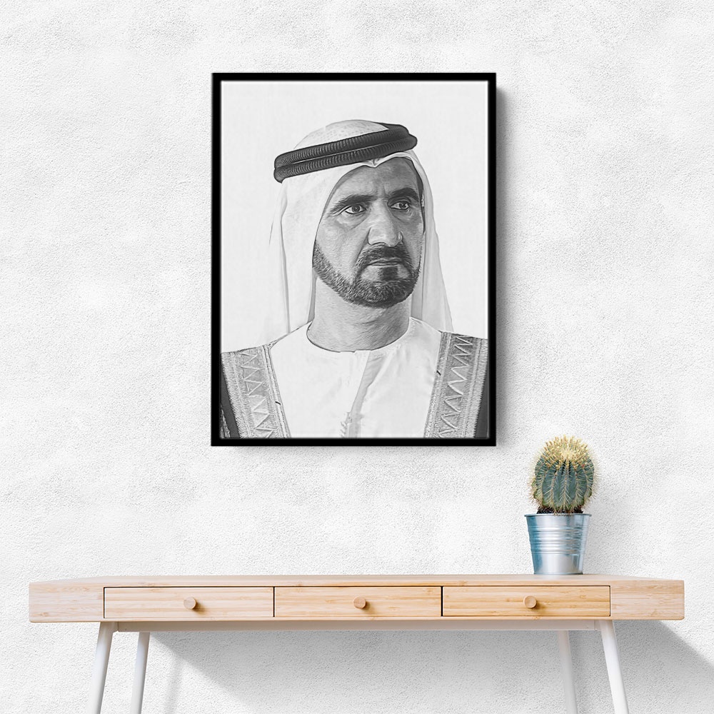 Sheikh Mohammed bin Rashid Al Maktoum Portrait