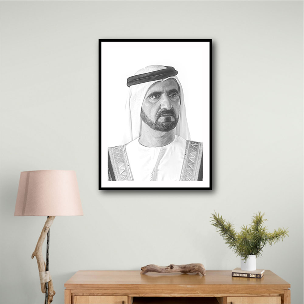 Sheikh Mohammed bin Rashid Al Maktoum Portrait