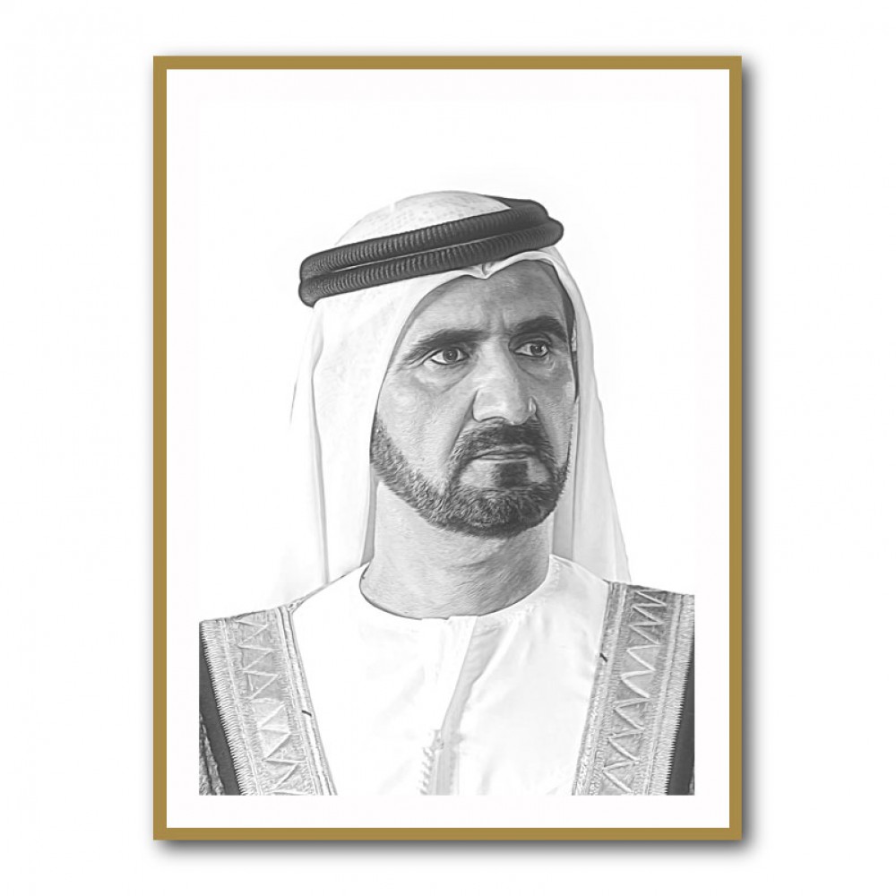 Sheikh Mohammed bin Rashid Al Maktoum Portrait