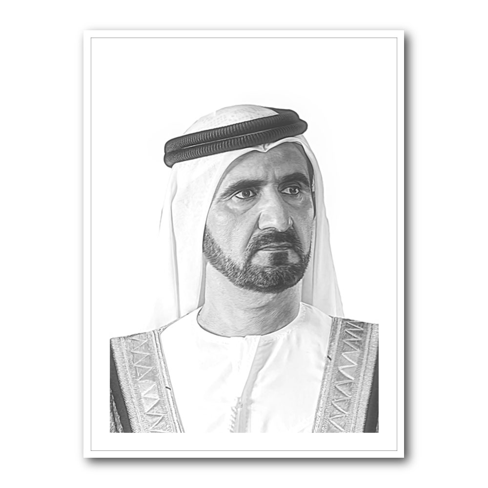 Sheikh Mohammed bin Rashid Al Maktoum Portrait