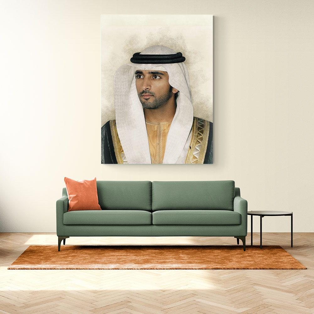 Sheikh Hamdan bin Mohammed bin Rashid Al Maktoum Portrait