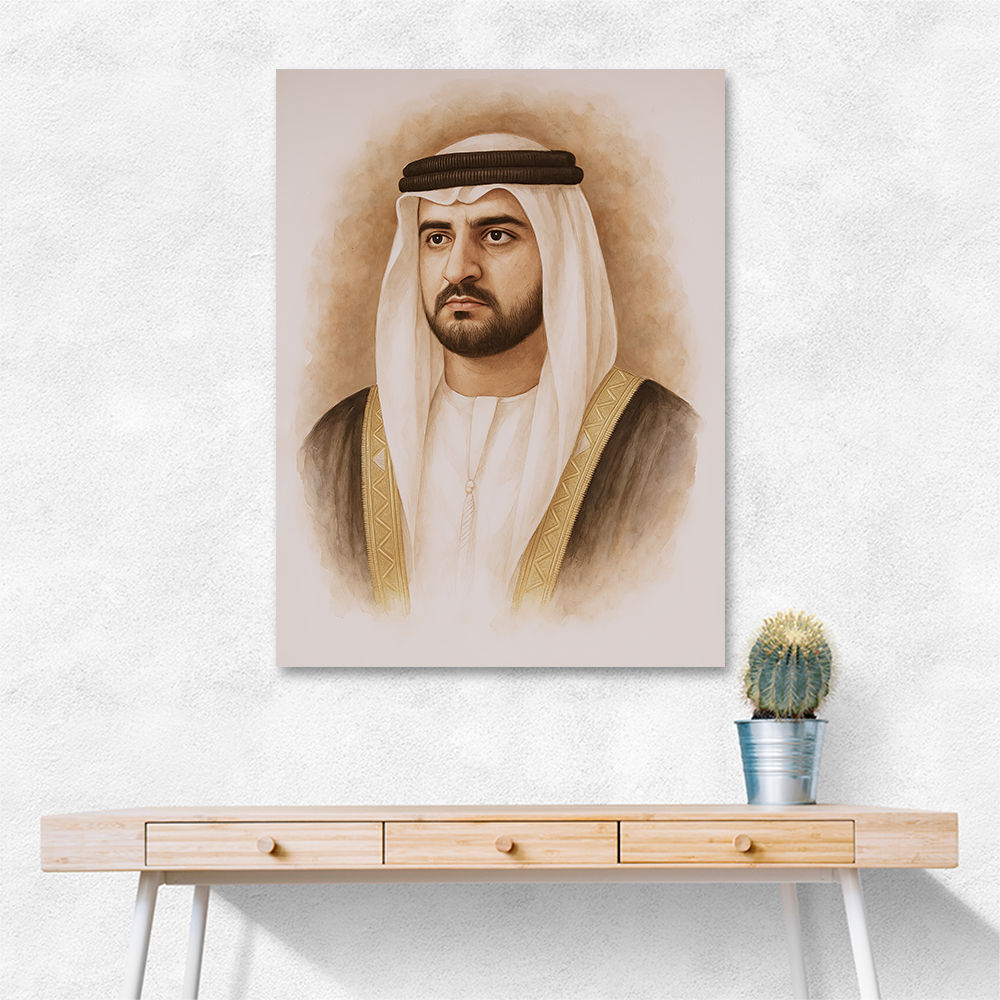 Sheikh Maktoum Bin Mohammed Bin Rashid Al Maktoum Portrait