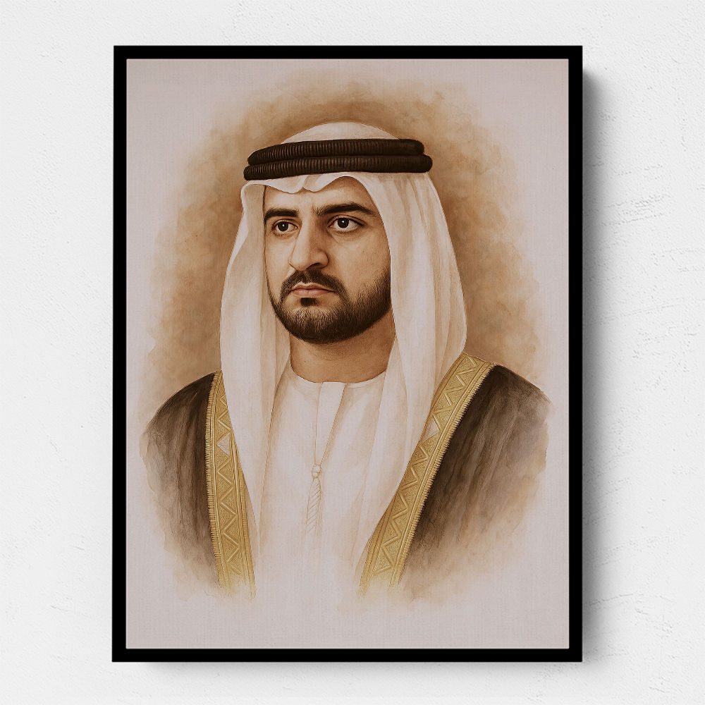 Sheikh Maktoum Bin Mohammed Bin Rashid Al Maktoum Portrait