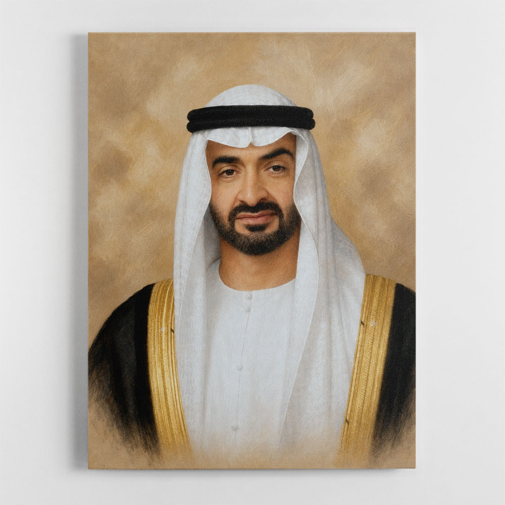 Sheikh Mohammed Bin Zayed Al Nahyan Classic Royal Portrait