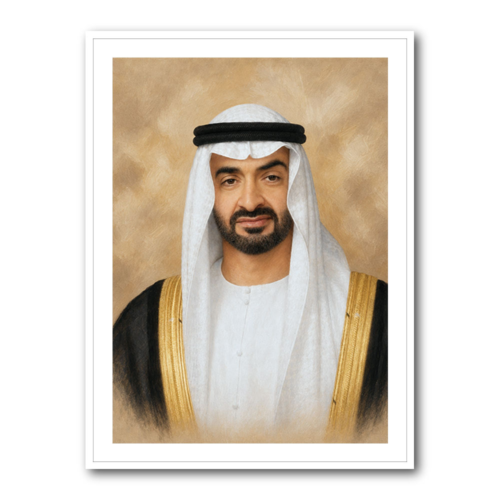 Sheikh Mohammed Bin Zayed Al Nahyan Classic Royal Portrait