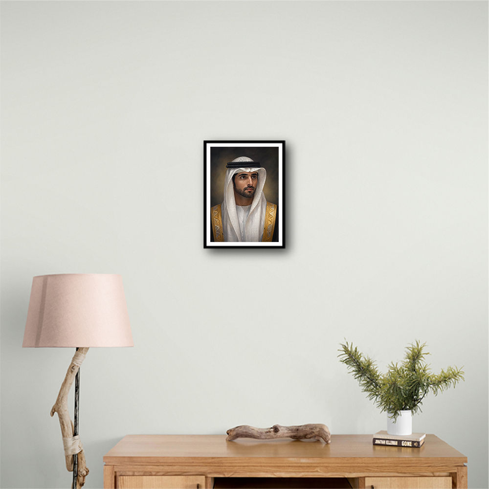 Sheikh Hamdan bin Mohammed bin Rashid Al Maktoum Classic Royal Portrait