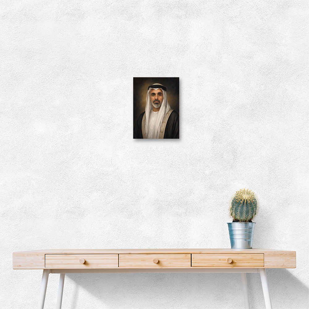 Sheikh Khaled bin Mohamed bin Zayed Al Nahyan Classic Royal Portrait
