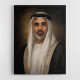 Sheikh Khaled bin Mohamed bin Zayed Al Nahyan Classic Royal Portrait
