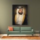 Sheikh Khalifa Bin Zayed Al Nahyan Classic Royal Portrait 