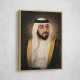 Sheikh Khalifa Bin Zayed Al Nahyan Classic Royal Portrait 