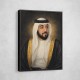 Sheikh Khalifa Bin Zayed Al Nahyan Classic Royal Portrait 