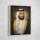 Sheikh Khalifa Bin Zayed Al Nahyan Classic Royal Portrait 