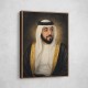 Sheikh Khalifa Bin Zayed Al Nahyan Classic Royal Portrait 