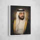 Sheikh Khalifa Bin Zayed Al Nahyan Classic Royal Portrait 