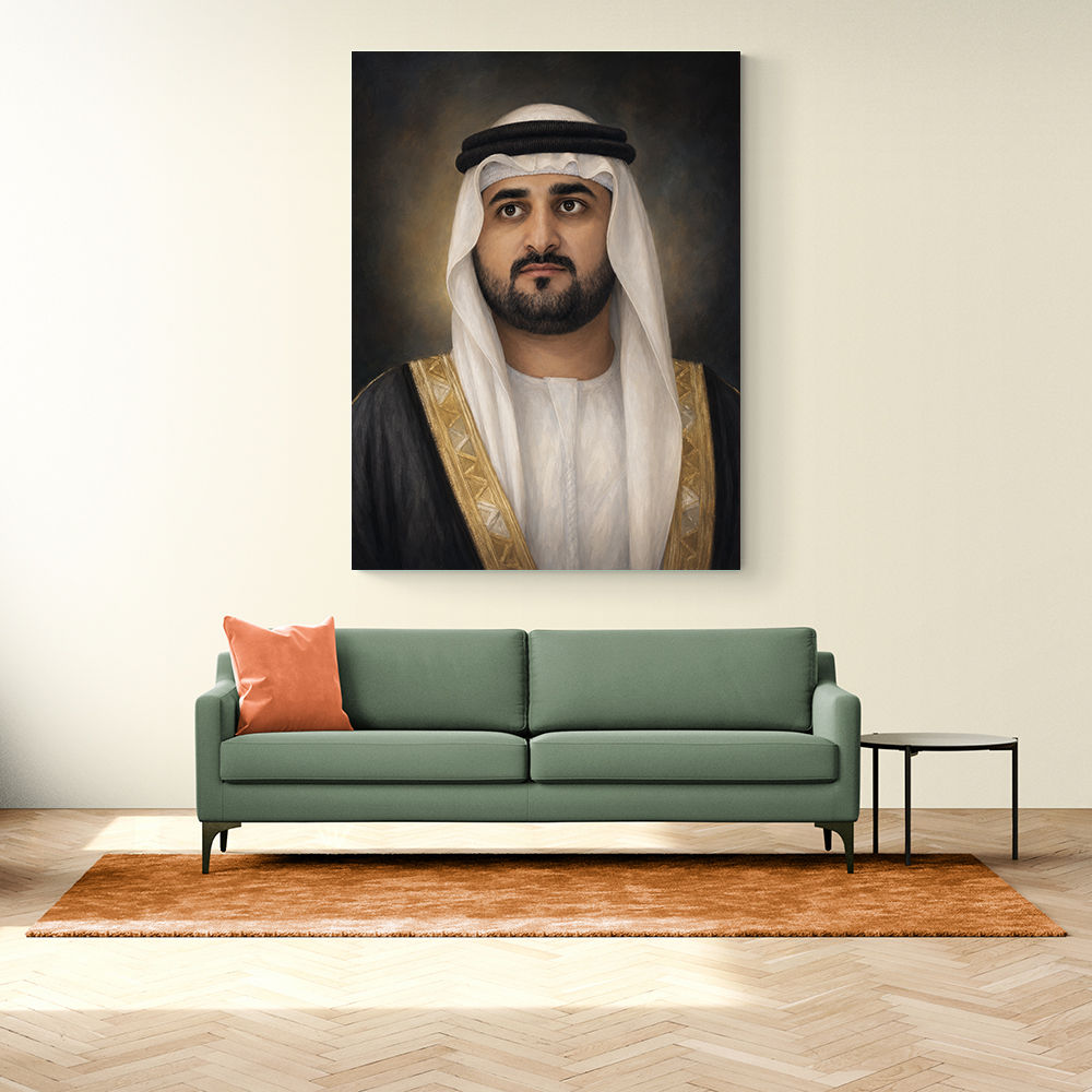 Sheikh Maktoum Bin Mohammed Bin Rashid Al Maktoum Classic Royal Portrait