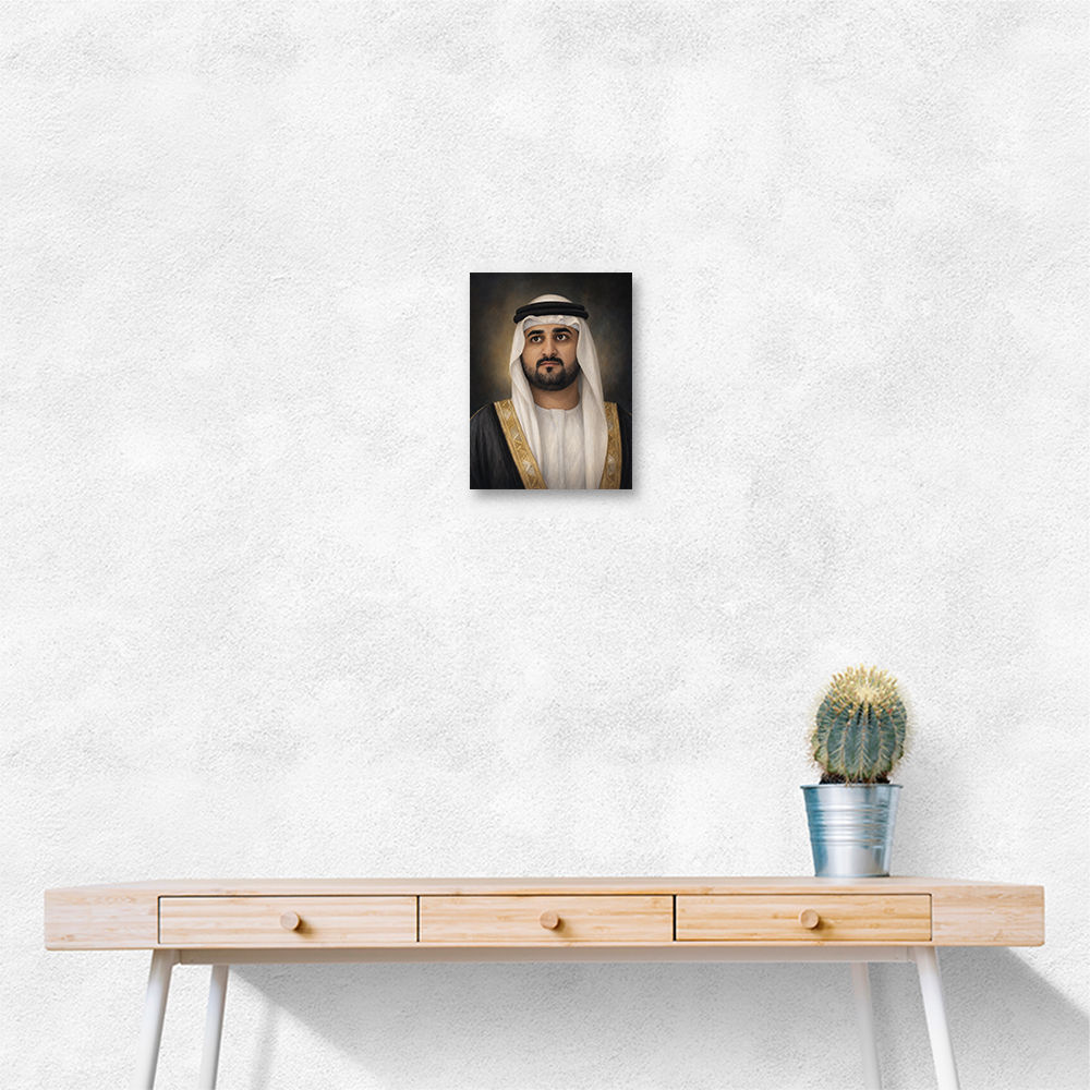 Sheikh Maktoum Bin Mohammed Bin Rashid Al Maktoum Classic Royal Portrait