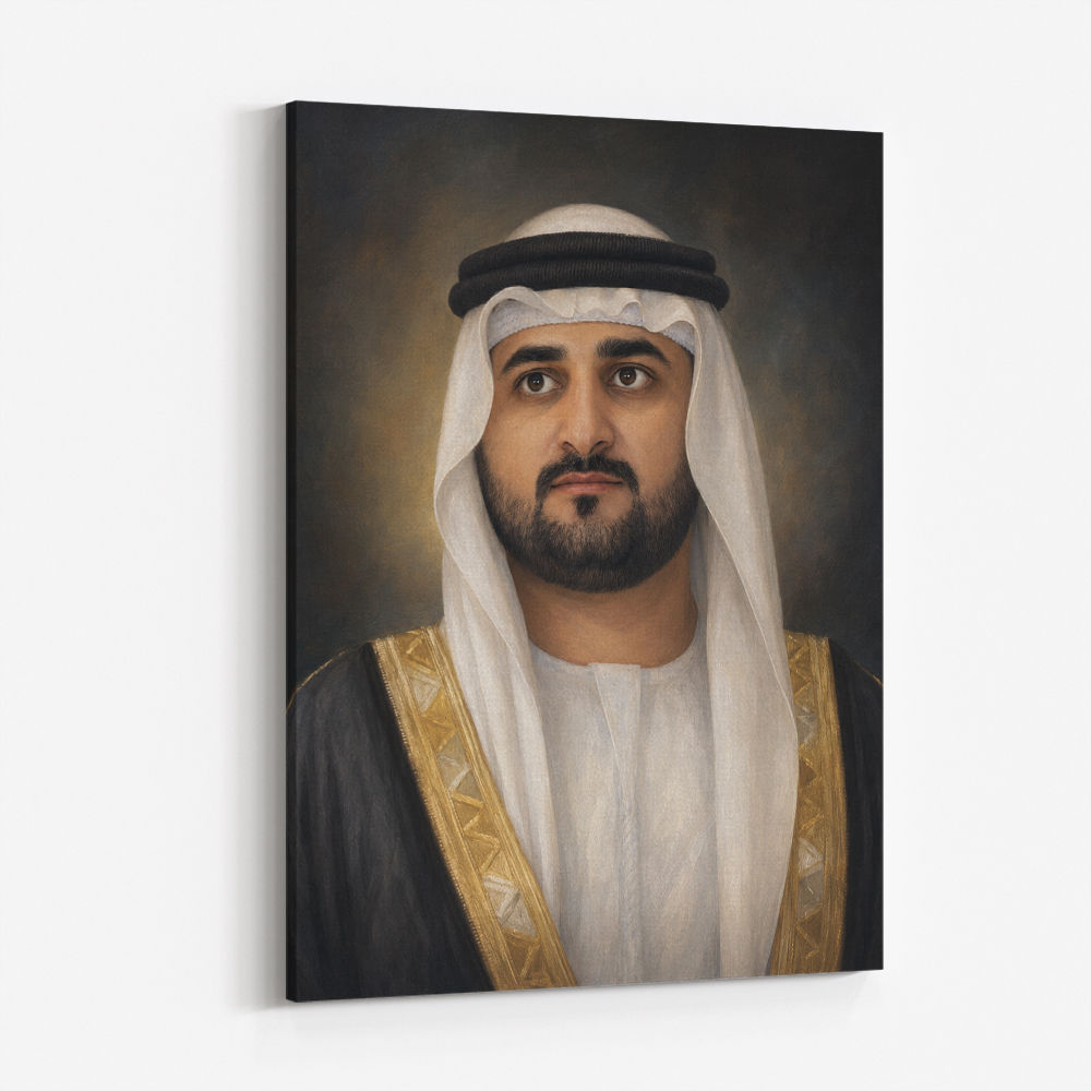 Sheikh Maktoum Bin Mohammed Bin Rashid Al Maktoum Classic Royal Portrait