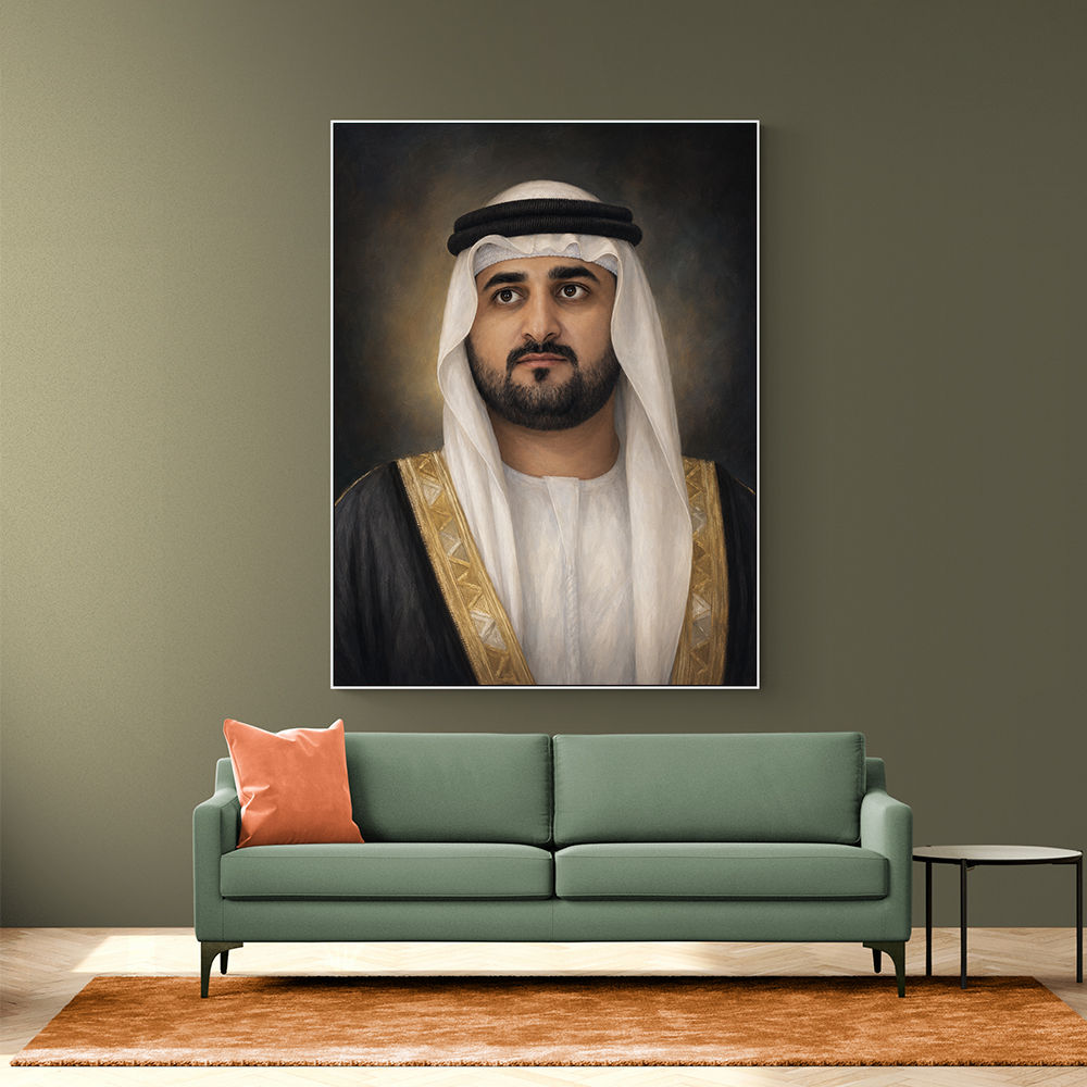 Sheikh Maktoum Bin Mohammed Bin Rashid Al Maktoum Classic Royal Portrait